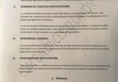 Bases del sorteo.